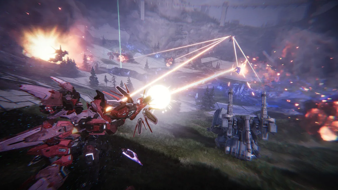 Mecha Break gameplay screenshot from IGN
